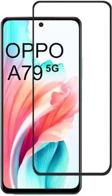 VISHRN CASES Edge To Edge Tempered Glass for OPPO A79 5G(Pack of 1)