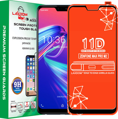 Laxdom Edge To Edge Tempered Glass for Asus Zenfone Max Pro M2(Pack of 1)
