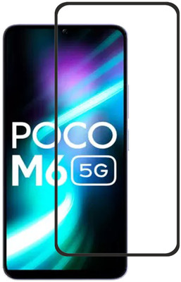 INFINITYWORLD Edge To Edge Tempered Glass for Redmi 13C 4G, Redmi 13C 5G, Poco C65, Poco M6 5G(Pack of 1)