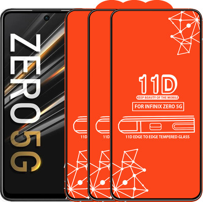 Roxel Edge To Edge Tempered Glass for Infinix Zero 5G(Pack of 3)