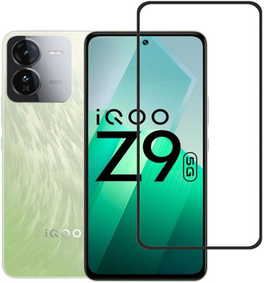 EITANSHA CREATION Edge To Edge Tempered Glass for iQOO Z9 5G, Vivo iQOO Z9(Pack of 1)