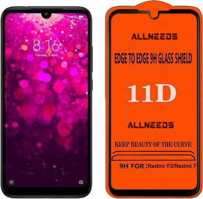 ALLNEEDS Edge To Edge Tempered Glass for Redmi Y3 - Edge to Edge Tempered Glass(Pack of 1)