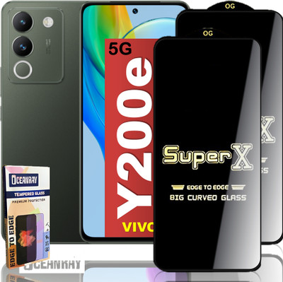 OCEANRAY Edge To Edge Tempered Glass for Vivo Y200e 5g, Y200 5G(Pack of 2)