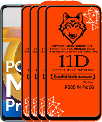 CRodible Edge To Edge Tempered Glass for POCO M4 Pro 5G(Pack of 4)