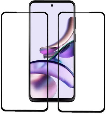 KMPERED Edge To Edge Tempered Glass for Motorola G14, Moto G14(Pack of 2)
