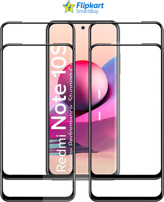 Flipkart SmartBuy Edge To Edge Tempered Glass for REDMI NOTE 10S(Pack of 4)