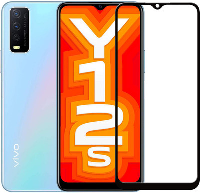 SEVEN7STAR Edge To Edge Tempered Glass for Vivo Y12S(Pack of 1)