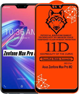 DeepzHub Edge To Edge Tempered Glass for Asus Zenfone Max Pro M2(Pack of 1)