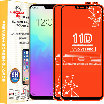 Laxdom Edge To Edge Tempered Glass for VIVO Y83 PRO(Pack of 2)
