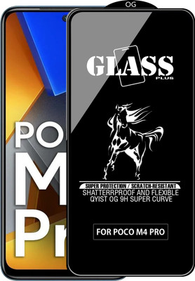 Qyist Edge To Edge Tempered Glass for POCO M4 PRO(Pack of 1)