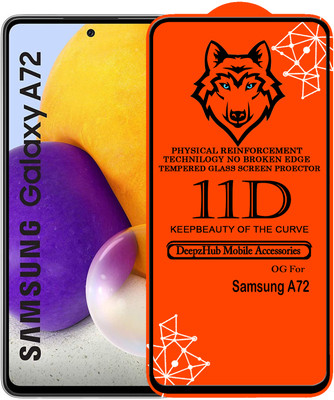 CRodible Edge To Edge Tempered Glass for Samsung Galaxy A72(Pack of 1)