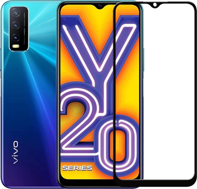 Coad Edge To Edge Tempered Glass for Vivo Y20(Pack of 1)