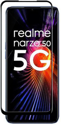 DMJHP Edge To Edge Tempered Glass for Realme Narzo 50 5G(Pack of 1)