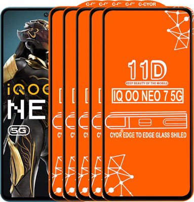 CYOR Edge To Edge Tempered Glass for REDMI A1 PLUS(Pack of 5)