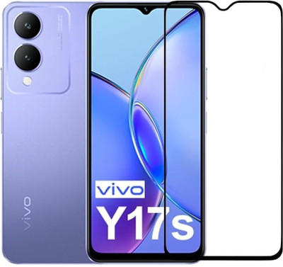 S-Softline Edge To Edge Tempered Glass for Vivo Y17s, Screen Protector Slim 9H Hard 2.5D(Pack of 1)