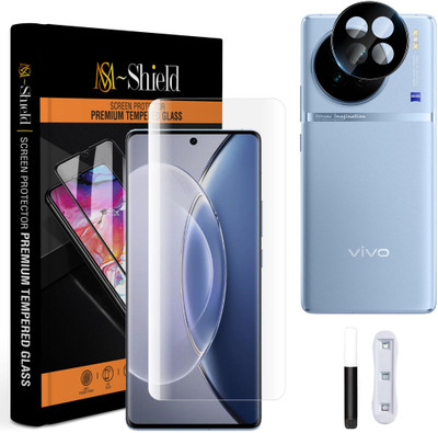 MS-Shield Edge To Edge Tempered Glass for Vivo X90 5G, With Camera Lens Protector(Pack of 1)