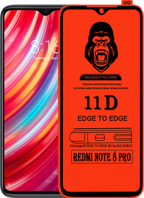 Laxdom Edge To Edge Tempered Glass for REDMI NOTE 8 PRO(Pack of 1)