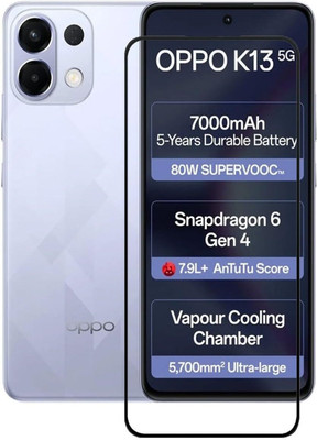 Bodoma Edge To Edge Tempered Glass for OPPO K13 5G(Pack of 1)