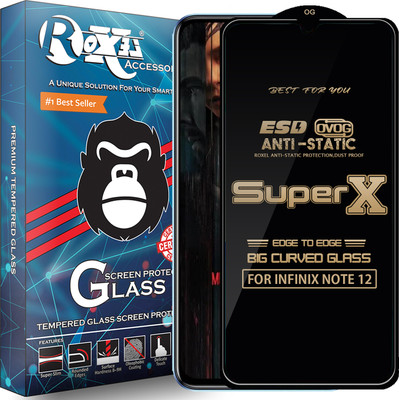 Roxel Edge To Edge Tempered Glass for INFINIX NOTE 12(Pack of 1)