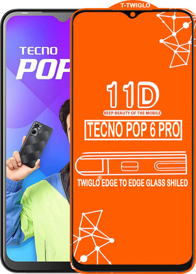 Flipkart SmartBuy Edge To Edge Tempered Glass for TECNO POP 6 PRO(Pack of 1)