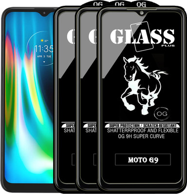PFOAM Edge To Edge Tempered Glass for MOTO G9(Pack of 3)