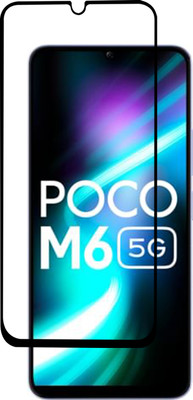 VAlight Edge To Edge Tempered Glass for POCO M6 5G(Pack of 1)