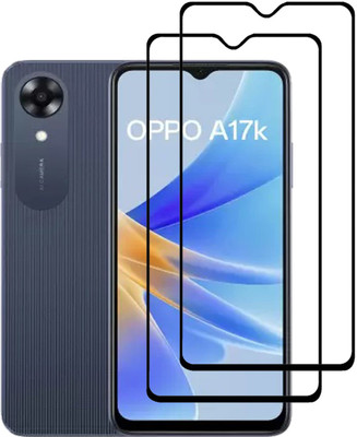INFINITYWORLD Edge To Edge Tempered Glass for Oppo A17K(Pack of 2)