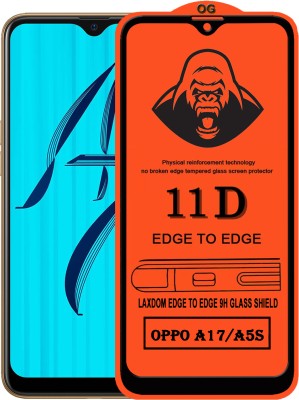 Laxdom Edge To Edge Tempered Glass for OPPO A7(Pack of 1)