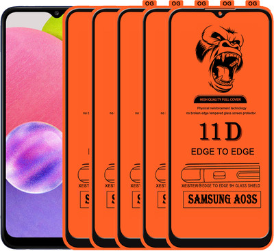 PFOAM Edge To Edge Tempered Glass for SAMSUNG GALAXY A03S(Pack of 5)