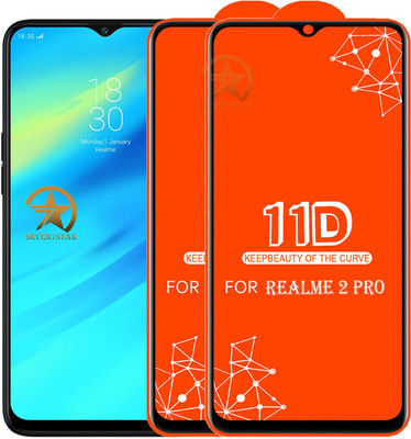 SEVEN7STAR Edge To Edge Tempered Glass for Realme 2 Pro(Pack of 2)