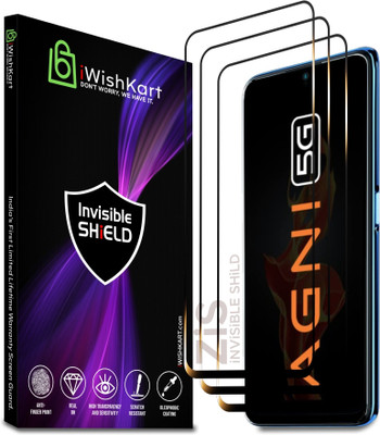 iWishKart Edge To Edge Tempered Glass for Lava 5G Agni(Pack of 3)