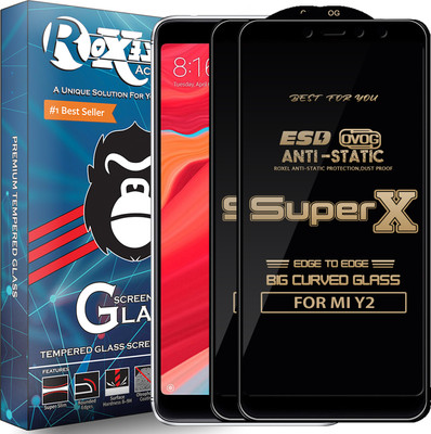 Roxel Edge To Edge Tempered Glass for Mi Redmi Y2(Pack of 2)