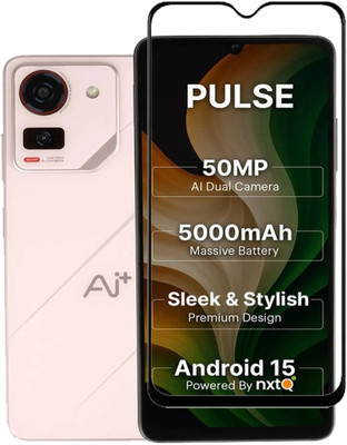 BRENZZ Edge To Edge Tempered Glass for Ai+ Pulse(Pack of 1)