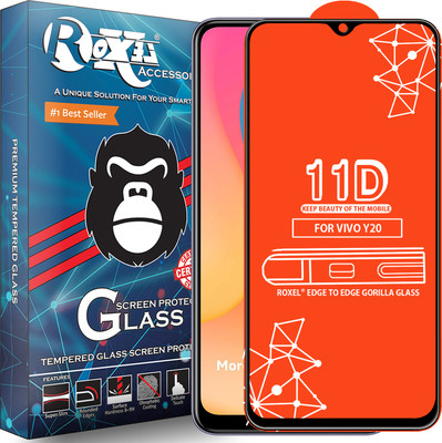 Roxel Edge To Edge Tempered Glass for Vivo Y20(Pack of 1)