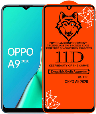 DeepzHub Edge To Edge Tempered Glass for OPPO A9 2020(Pack of 1)