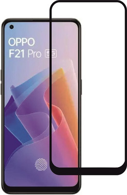 M A ZONE Edge To Edge Tempered Glass for OPPO F21 PRO(Pack of 1)