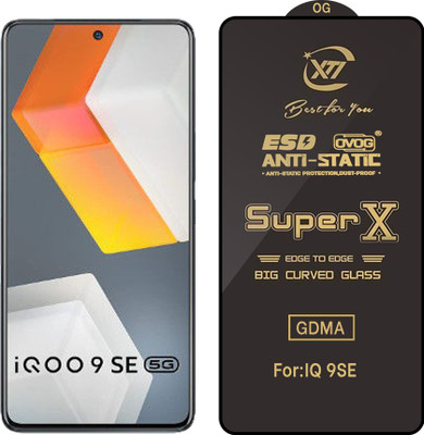 GDMA Edge To Edge Tempered Glass for iQOO 9 SE(Pack of 1)