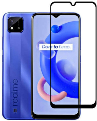 RCHJV Edge To Edge Tempered Glass for realme C20(Pack of 1)