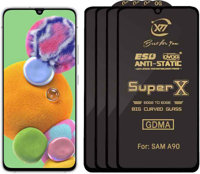 GDMA Edge To Edge Tempered Glass for SAMSUNG A90(Pack of 4)