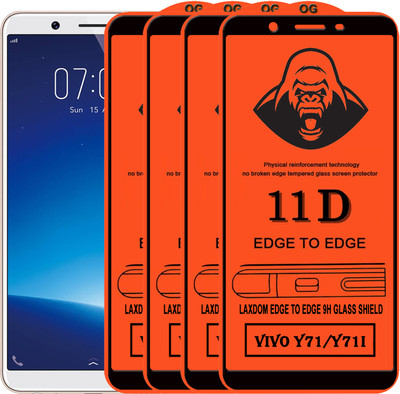 Laxdom Edge To Edge Tempered Glass for VIVO Y71I(Pack of 4)