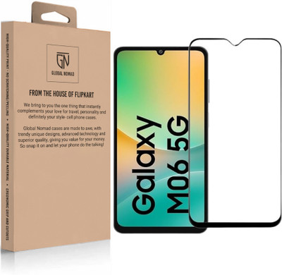 GLOBAL NOMAD Edge To Edge Tempered Glass for Samsung Galaxy M06 5G, Samsung Galaxy F06 5G(Pack of 1)