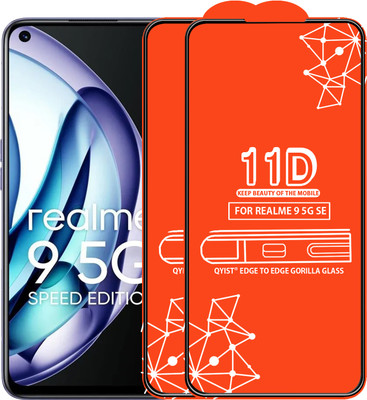 Qyist Edge To Edge Tempered Glass for Realme 9 5G Se(Pack of 2)