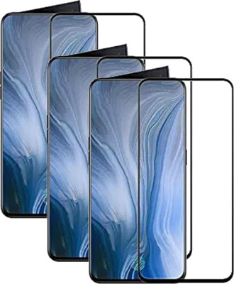 YuviKrissh Edge To Edge Tempered Glass for OPPO RENO(Pack of 3)