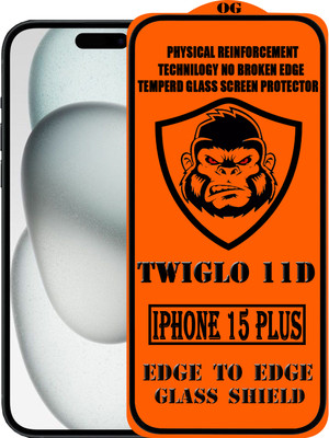 TWIGLO Edge To Edge Tempered Glass for IPHONE 15 PLUS(Pack of 1)