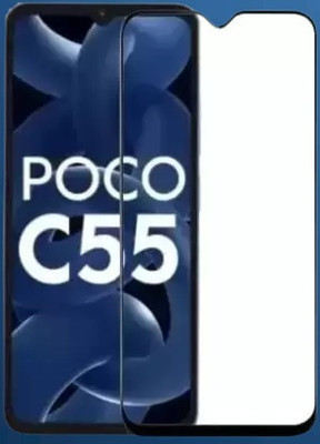 vmt stock Edge To Edge Tempered Glass for POCO C55 5G(Pack of 1)
