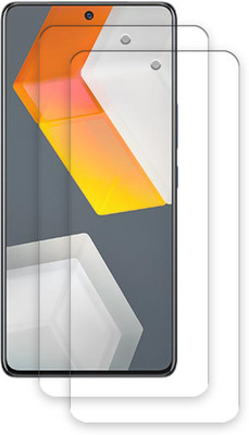 SOMTONE Edge To Edge Tempered Glass for iQOO Neo5 S TEMPERED GUARD FRONTP2(Pack of 2)