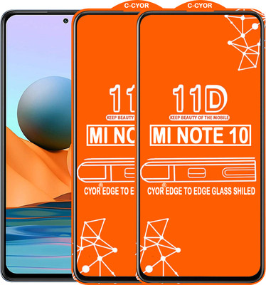 CYOR Edge To Edge Tempered Glass for REDMI NOTE 10(Pack of 2)