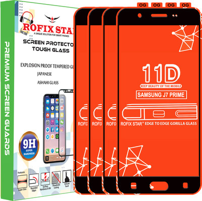 Rofix star Edge To Edge Tempered Glass for Samsung Galaxy J7 Prime(Pack of 4)