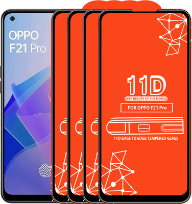Roxel Edge To Edge Tempered Glass for Oppo F21 Pro(Pack of 4)