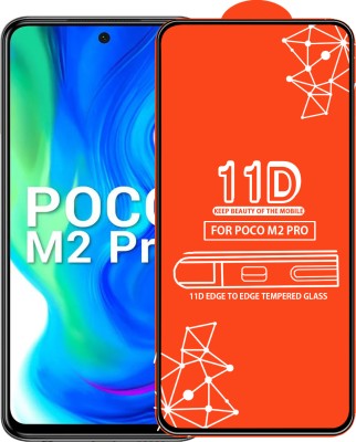 Qyist Edge To Edge Tempered Glass for Poco M2 Pro(Pack of 1)